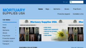 What Mortuarysuppliesusa.com website looked like in 2018 (5 years ago)