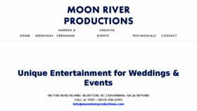 What Moonriverproductions.com website looked like in 2018 (5 years ago)
