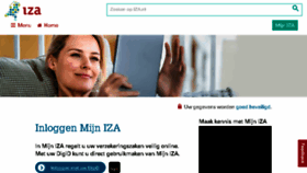 What Mijn.iza.nl website looked like in 2018 (5 years ago)