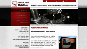 What Metallbaujurisch.de website looked like in 2018 (5 years ago)