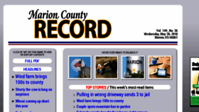 What Marionrecord.com website looked like in 2018 (5 years ago)