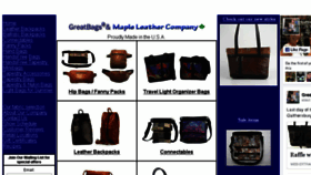 What Mapleleather.com website looked like in 2018 (5 years ago)