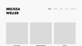 What Melissaweller.net website looked like in 2018 (7 years ago)