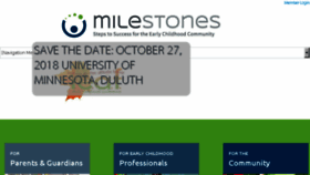 What Milestonesmn.org website looked like in 2018 (5 years ago)