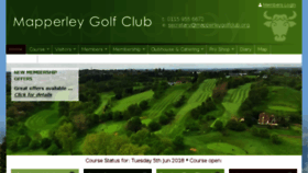 What Mapperleygolfclub.org website looked like in 2018 (5 years ago)