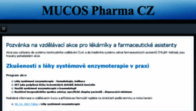 What Mucos.cz website looked like in 2018 (5 years ago)