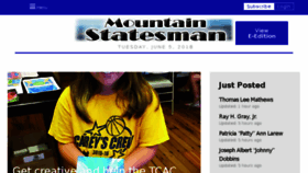 What Mountainstatesman.com website looked like in 2018 (5 years ago)