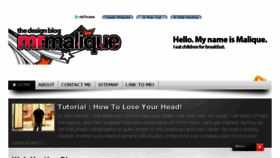 What Mrmalique.com website looked like in 2018 (5 years ago)