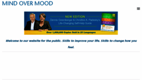 What Mindovermood.com website looked like in 2018 (5 years ago)