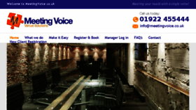 What Meetingvoice.co.uk website looked like in 2018 (5 years ago)