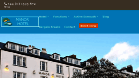 What Manorexmouth.co.uk website looked like in 2018 (7 years ago)