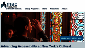 What Museumaccessconsortium.org website looked like in 2018 (7 years ago)