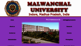 What Malwanchaluniversity.com website looked like in 2018 (5 years ago)