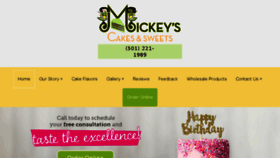 What Mickeyssweets.com website looked like in 2018 (5 years ago)