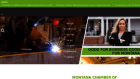What Montanachamber.com website looked like in 2018 (5 years ago)