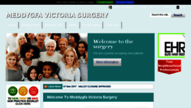 What Meddygfavictoriasurgery.co.uk website looked like in 2018 (5 years ago)