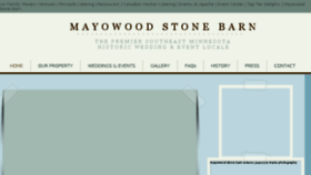 What Mayowoodstonebarn.com website looked like in 2018 (5 years ago)
