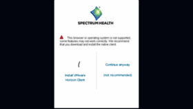What Mydesktop.spectrumhealth.org website looked like in 2018 (5 years ago)