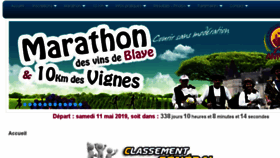 What Marathon-cotes-de-blaye.com website looked like in 2018 (5 years ago)