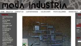 What Modaindustria.com website looked like in 2018 (5 years ago)