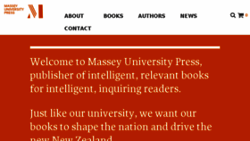What Masseypress.ac.nz website looked like in 2018 (5 years ago)