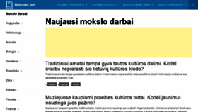 What Mokslas.net website looked like in 2018 (5 years ago)