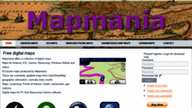 What Mapmania.info website looked like in 2018 (5 years ago)