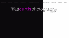 What Mattcurtisphotography.com website looked like in 2018 (5 years ago)