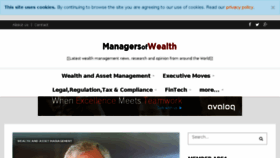 What Managersofwealth.com website looked like in 2018 (5 years ago)