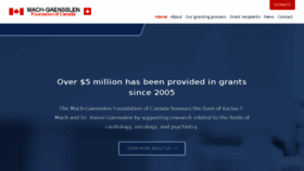 What Mach-gaensslen.ca website looked like in 2018 (5 years ago)
