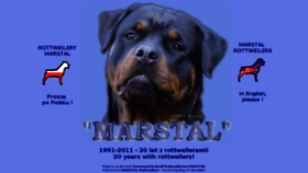 What Marstal-rottweiler.pl website looked like in 2018 (5 years ago)