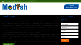 What Modishservices.com website looked like in 2018 (5 years ago)