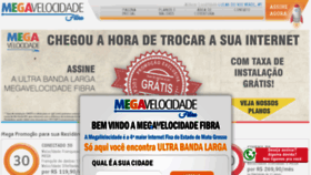 What Megavelocidadefibra.com.br website looked like in 2018 (5 years ago)