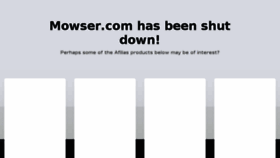 What Mowser.com website looked like in 2018 (7 years ago)