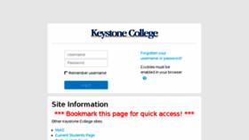 What Moodlerooms.keystone.edu website looked like in 2018 (5 years ago)