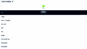 What M.foxsports.com.au website looked like in 2018 (5 years ago)
