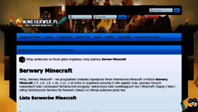What Mineserver.pl website looked like in 2018 (5 years ago)