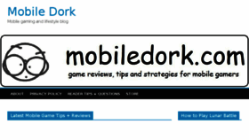What Mobiledork.com website looked like in 2018 (5 years ago)