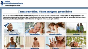 What Meine-gesundheitsakademie.de website looked like in 2018 (5 years ago)
