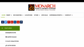 What Monarchpaintdc.com website looked like in 2018 (5 years ago)