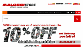 What Malossistore.de website looked like in 2018 (5 years ago)