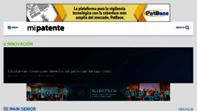 What Mipatente.com website looked like in 2018 (5 years ago)