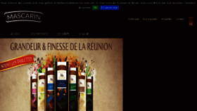 What Mascarin.fr website looked like in 2018 (5 years ago)
