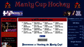 What Manlycuphockey.com website looked like in 2018 (5 years ago)