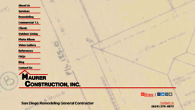 What Maurerconstructioninc.com website looked like in 2018 (5 years ago)