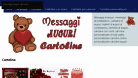 What Messaggiauguricartoline.com website looked like in 2018 (5 years ago)