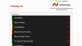 What Mineology.net website looked like in 2018 (7 years ago)