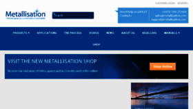 What Metallisation.com website looked like in 2018 (5 years ago)