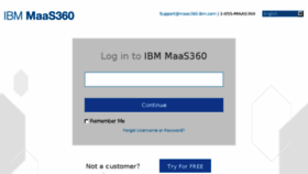 What M3.maas360.com website looked like in 2018 (5 years ago)