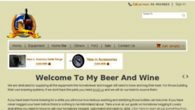 What Mybeerandwine.ie website looked like in 2018 (5 years ago)